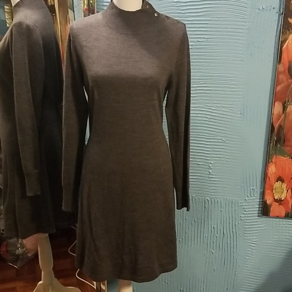 Jones New York, mock neck, sweater dress